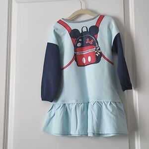NWT Disney Minnie Backpack Dress Blue Red 3T